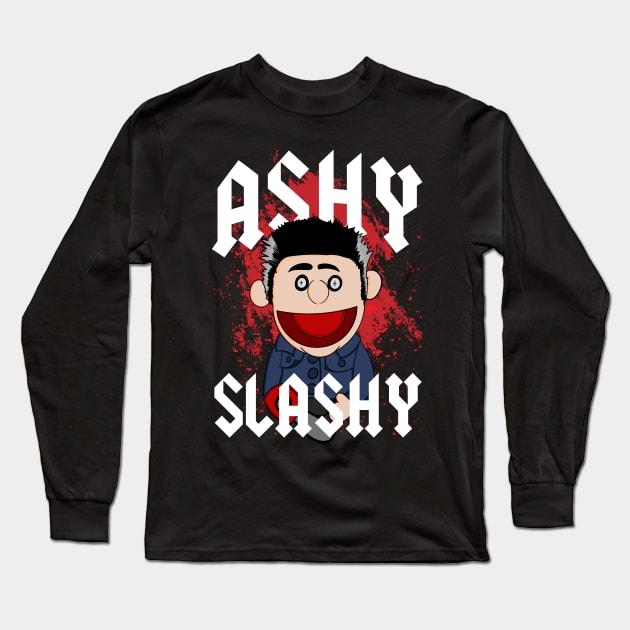 Ashy Slashy Long Sleeve T-Shirt by Meta Cortex